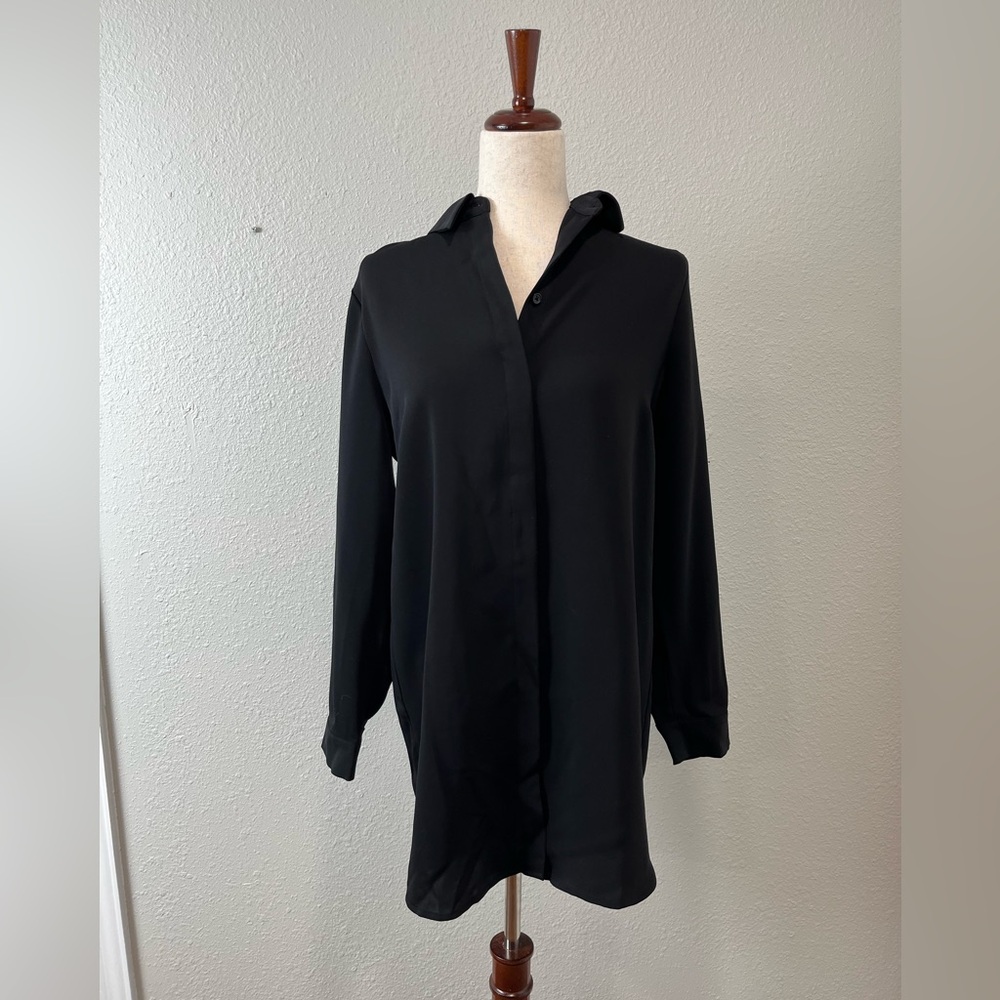 NWT $89 Chico’s Pleat Tunic Black size 0